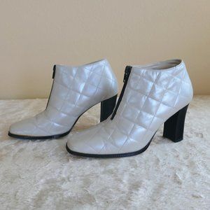 Apostrophe Silver Booties- Size 6.5M